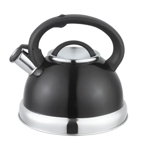 Chaleira Aço Inox com Apito 3/2 Litros com alça Unitermi Diversas Cores