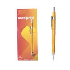 Lapiseira técnica metálica caixa com 12 amarelo, azul e preto (0.9mm 0.7mm 0.5mm
