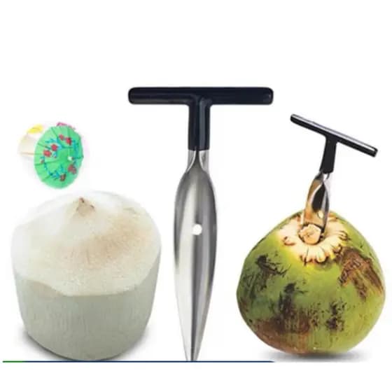 Coconut Puncher Manual Opener Professional Stainless Steel/Coconut Puncher Professional Stainless Steel Rubber Handle