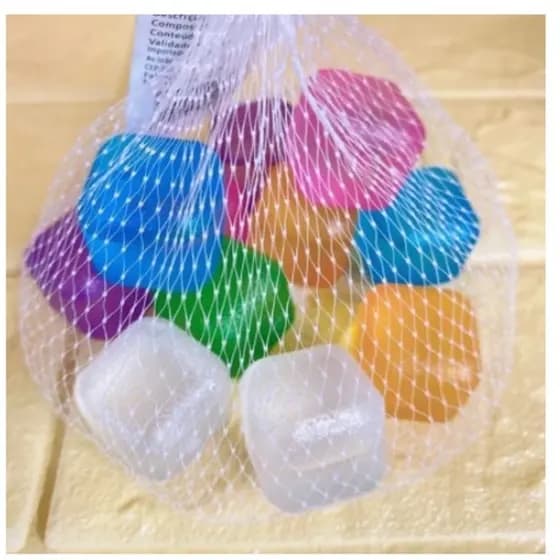 gelo cubos artificial ecológico reutilizável com 10 cubos