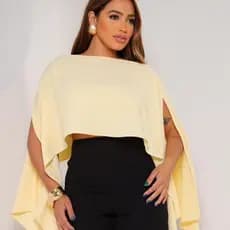 Blusa Bata Feminina Boho Chic com top faixa interno Multiformas Capa Tecido Duna Casual