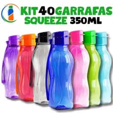 Kit 40 Garrafinha Squeeze 350ml – Simples, Funcional e Versátil
