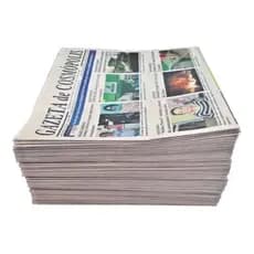 Jornal Grande PET 52x63cm Standard  Limpo Sem uso Igual das bancas Papel Embrulho