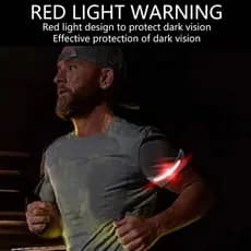 Luz LED para Corrida Noturna Ciclismo Bike Clipe Luz Segurança Caminhada  | Recarregável USB