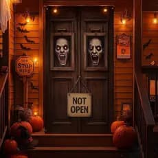 Painel Banner Decorativo de Halloween em Poliester Decoração Festa de Terror e Halloween 180x90