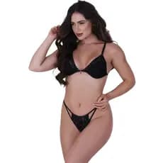 Conjunto de Renda Pimenta Concept Essentials Preto