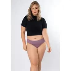 Calcinha Ternura Plus Size Microfibra Concept Essentials  Roxa