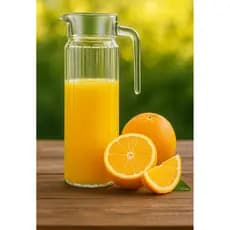Jarras de Vidro 1L Tampa e Alça Transparente Para Bebidas Agua Suco Resistente