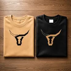 Kit com 2 Camisetas Atx Longhorn 100% Fio 30.1 Algodão Camisa Texas Country Rodeio Blusa Unissex Várias Cores