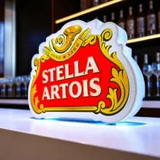 Painel Luminoso Led  bivolt Decoração luz chamativo Bar Mercado Distribuidora Parede Adega Boteco Cerveja Stela