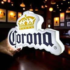 Painel Luminoso Led  bivolt Decoração luz chamativo Bar Mercado Distribuidora Parede Adega Boteco Cerveja Corona Heinik