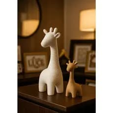 Girafas mãe e filho filha estatua decoração animal luxo enfeite sala zoo estatueta Minimalista Escultura Enfeite