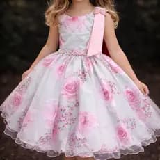 vestido floral infantil menina vestido floral casamento dama florista florido vestido branco infanto juvenil verde claro