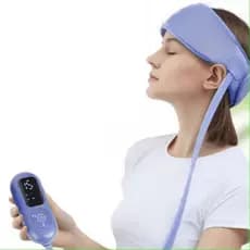Massageador de Cabeça Elétrico Com Compressa Quente Relaxamento Alívio Dor de Cabeça Portátil