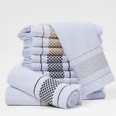 Kit 10 Panos Felpudo Premium de Prato Jacquard Premium Atoalhado Qualidade
