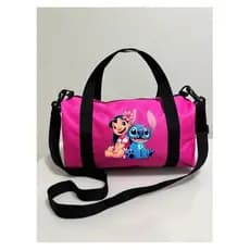 Bolsa Mochila Esportiva Academia Treino Lazer Viagem Desenho Lilo Stitch Mochila De Mão Envio Imediato Promoção