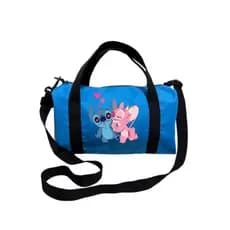 Bolsa Mochila Esportiva Academia com Alça Transversal Mochila De Mão Anime Lilo Stitch Mala de Treino Promoção