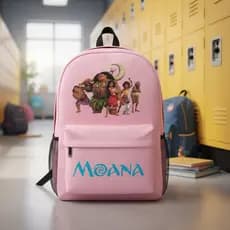 Mochila Moana Escolar Adulto Infantil Kids Desnho Anime Niki