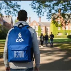 Mochila Bolsa Escolar Esportiva Universitaria CR7 Cristiano Ronaldo Futebol Adulto Infantil Kids Envio Imediato Promoção