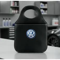 Lixeira VOLKS Automotiva Porta Lixo Couro Reforçado Universal de Alta Qualidade Rustica.LANÇAMENTO PROMOÇÂO