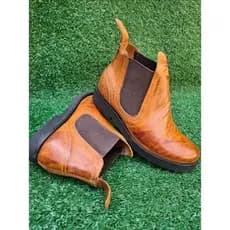 Bota Botinha Botina Jeca Cowntry Infantil Masculino Menino Menina Em Couro Legitimo Reforçada Resistente Do 33 ao 25 KDS