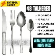 24/48/72/96 Peças Talheres De Aço Inox Garfo Faqueiro Colher De Sobremesa Cozinhas Casa