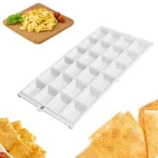 Forma Para Modelar Fazer Ravioli Mini Pasteis Recheado Com 24 Cavas Cavidades