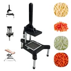 Picador Fatiador Cortador de Legumes Batata Palito Pimentão Cenoura Frutas Cebola Profissional