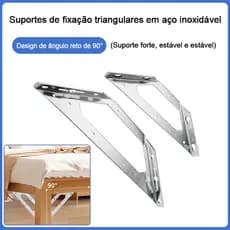 Conector Canto Aço Inoxidável Tamanho Grande Mais Estável Suporte Para Cantos Para Móveis Cantoneira Junção Canto Móveis