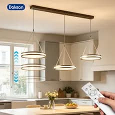 3 Cores Em 1 Lustre Para Cozinha Lustre Pendente Sala Luminária De Teto Led Moderna Italiano Com Controle Remoto