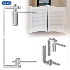 Dobradiça Grande Automática Inox 304 Retorno Automático para Portas de Até 20kg para Portão de Jardim e Porta de Entrada