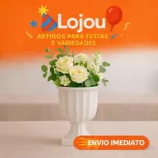 Vaso Grego Decorativo 12,5 x 19cm – Elegância para Festas e Decoração