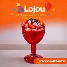 Kit com 2 Taças Luxo Acrílico – 400 ml – Água, Suco, Refrigerante e Drinks