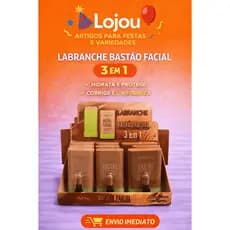 Base Bastão 3 em 1 Contorno Base Corretivo Facial Make Alta Cobertura Stick Labranche