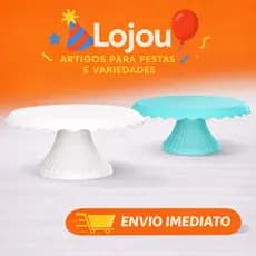 Kit Com 2 Unidades Boleira Cake Renda 22 Cm