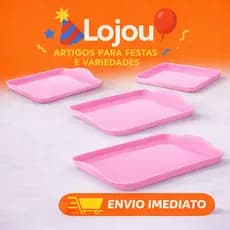 Kit 5 Bandejas 20cm x 13cm para Doces Salgados Festas e Decoração