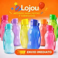 Kit 2 Garrafas Squeezes 350ml – Ideal para Brindes, Academia, Escola e Eventos