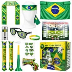 Copa do Mundo 2026: Bandeira, Vuvuzela e Pintura Facial
