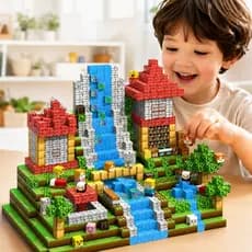 100/192 Blocos Magnéticos de Montar para Crianças Brinquedo Educativo Criatividade