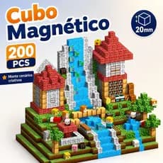 Blocos Magnéticos de Montar para Crianças Brinquedo Educativo Criatividade
