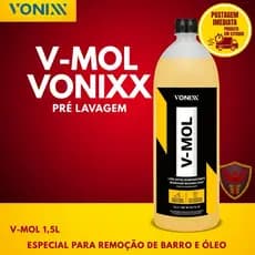 Shampoo Automotivo Vonixx V-MOL 1,5L – Limpeza Profunda para Carros e Motos