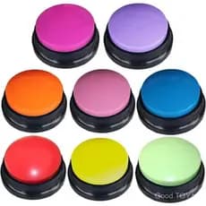Botão de Gravação de Voz Colorido para Animais de Estimação, Botões de Comunicação para Cães, Treinamento de Buzzer 30 S