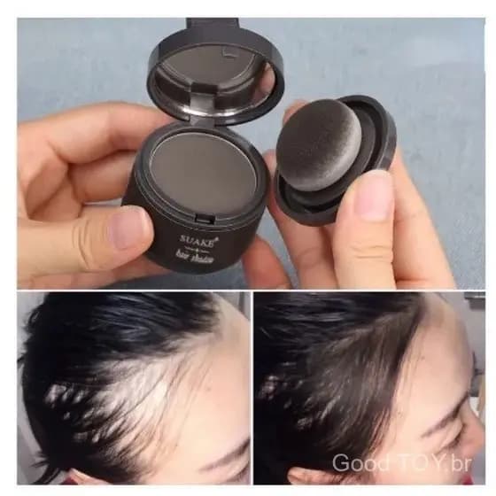 Pó de Revestimento para Cabelo para Sombra da Linha do Cabelo Presente de Natal à Prova d'Água Reparação Fina de Água Pr