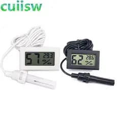 1 unidade. Mini Termômetro Digital LCD Higrômetro Sensor de Temperatura Interna Medidor de Umidade Conveniente Cabo de I