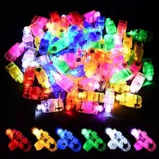 20/50 Peças Luzes De Dedo LED Laser Anel Brilhantes Luz Lembrancinhas De Festa De Aniversário Infantil Natal Carnaval Ad