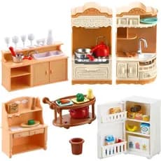 Acessórios Para Móveis De Casa De Bonecas Em Miniatura Crianças Conjunto De Jogos De Cozinha Geladeira Brinquedos Infant