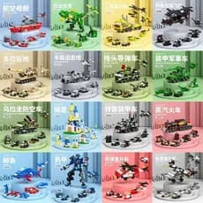 Lego blocos de construção série militar porta-aviões argamassa helicóptero míssil veículo SWAT tanque modelo menino ciên