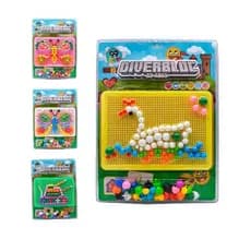 Brinquedo Educativo de Montar Diverbloc Coloridos Vários Temas Mini Blocos Montessori Quebra Cabeça