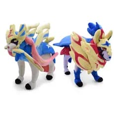 30cm Anime Pokemon Zacian Zamazenta Galar Região Lendária Pokémon Fada Tipo Pelúcia Brinquedos De Almofada Macia Rechead