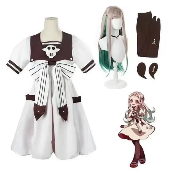 Ground-Bound adolescente Hanako-kun cos roupas Yahiro Ningning cosplay traje feminino vestido de princesa conjunto compl